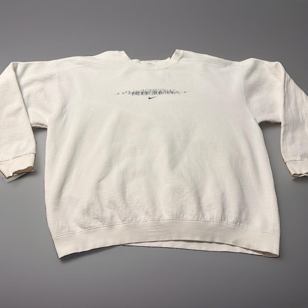 Nike Vintage Just Do It Logo 90's Embroidered Swoosh Crew Neck Sweatshirt XL